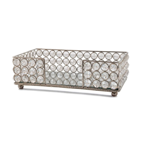 Servilleta Silver Cristal Rectangular Napkin Holder