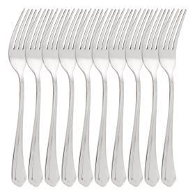 Gibson Home Hillside Daisies 10 Piece Stainless Steel Dinner Fork Set
