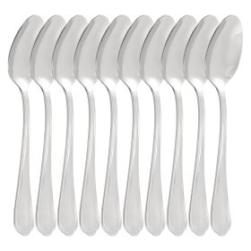 Gibson Home Hillside Daisies 10 Piece Stainless Steel Teaspoon Set