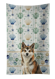Sesame Akita Coastal Sea Glass Kitchen Towel