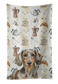 Dapple Dachshund Coffee Bar Kitchen Towel