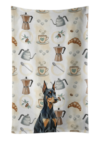 Doberman Pinscher Coffee Bar Kitchen Towel