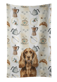 Liver English Cocker Spaniel Coffee Bar Kitchen Towel