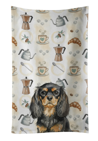 Black and Tan English Toy Spaniel Coffee Bar Kitchen Towel
