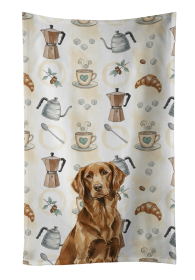 Liver Flat-Coated Retriever Coffee Bar Kitchen Towel