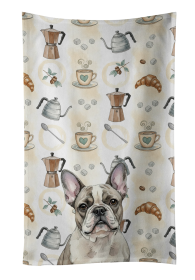 Pied French Bulldog Coffee Bar Kitchen Towel