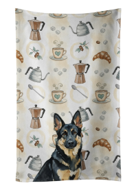 Black and Tan German Shepherd Coffee Bar Kitchen Towel
