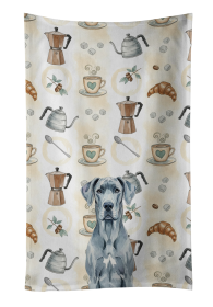 Blue Great Dane Coffee Bar Kitchen Towel