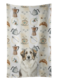 Badger Great Pyrenees Coffee Bar Kitchen Towel