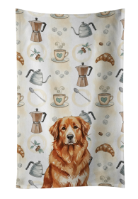 Reddish Brown Great Pyrenees Coffee Bar Kitchen Towel