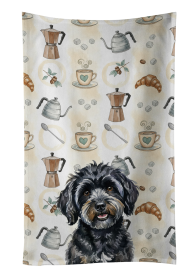 Black Havanese Coffee Bar Kitchen Towel