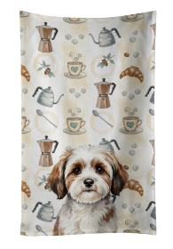 Parti-color Havanese Coffee Bar Kitchen Towel