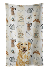 Yellow Labrador Retriever Coffee Bar Kitchen Towel