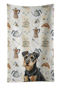 Black and Tan Lakeland Terrier Coffee Bar Kitchen Towel