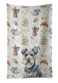 Blue Lakeland Terrier Coffee Bar Kitchen Towel