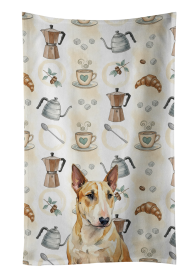 Miniature Bull Terrier Coffee Bar Kitchen Towel