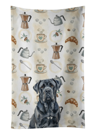 Black Neapolitan Mastiff Coffee Bar Kitchen Towel