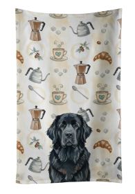 Black Newfoundland Coffee Bar Kitchen Towel