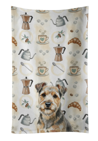 Grizzle and Tan Norfolk Terrier Coffee Bar Kitchen Towel