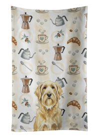 Wheaten and Tan Otterhound Coffee Bar Kitchen Towel