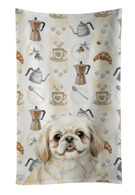 Cream Pekingese Coffee Bar Kitchen Towel