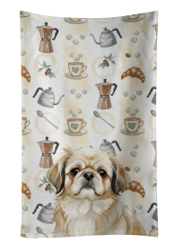 Fawn Pekingese Coffee Bar Kitchen Towel
