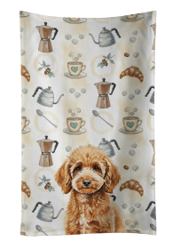 Miniature Apricot Poodle Coffee Bar Kitchen Towel