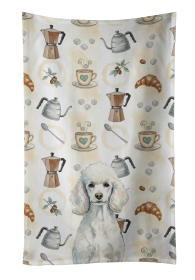 Standard White Poodle Coffee Bar Kitchen Towel