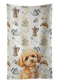 Toy Apricot Poodle Coffee Bar Kitchen Towel