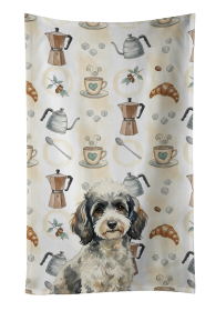 Toy Parti Poodle Coffee Bar Kitchen Towel