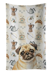 Fawn Pug Coffee Bar Kitchen Towel