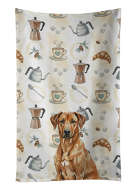 Rhodesian Ridgeback Coffee Bar Kitchen Towel