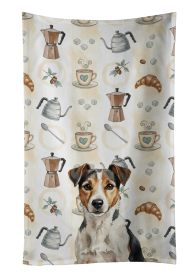 Tricolor Russell Terrier Coffee Bar Kitchen Towel