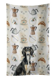 Black and Tan Saluki Coffee Bar Kitchen Towel