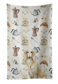 Cream Saluki Coffee Bar Kitchen Towel