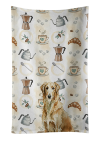 Wheaten Scottish Deerhound Coffee Bar Kitchen Towel