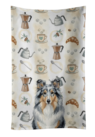 Blue Merle Sheltie Coffee Bar Kitchen Towel