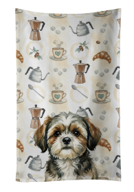 Brindle Shih Tzu Coffee Bar Kitchen Towel