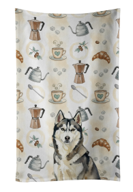 Agouti Siberian Husky Coffee Bar Kitchen Towel