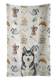 Siberian Husky Coffee Bar Kitchen Towel