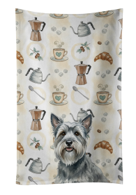 Gray Skye Terrier Coffee Bar Kitchen Towel
