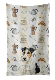 Smooth Fox Terrier Coffee Bar Kitchen Towel