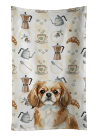 Tibetan Spaniel Coffee Bar Kitchen Towel