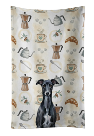 Black Whippet Coffee Bar Kitchen Towel