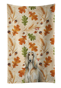 Afghan Hound Heirloom Fall Kitchen Towel