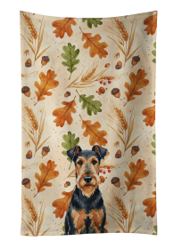 Airedale Terrier Heirloom Fall Kitchen Towel
