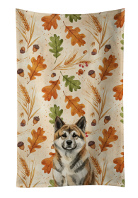 Brindle Akita Heirloom Fall Kitchen Towel