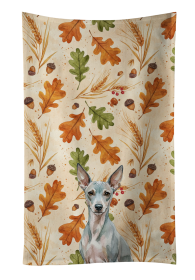 American Hairless Terrier Heirloom Fall Kitchen Towel