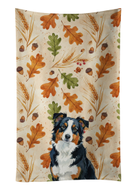 Black Tri American Shepherd Heirloom Fall Kitchen Towel