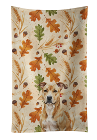 Fawn American Staffordshire Terrier Heirloom Fall Kitchen Towel